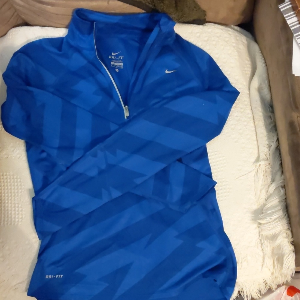 Women's sm royal blue long sleeve dri-fit